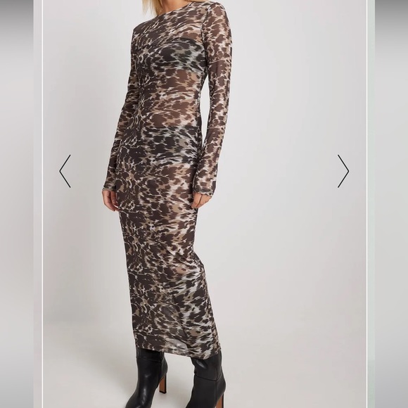 Tight Mesh Midi Dress - Picture 5 of 7